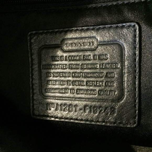 COACH Ashley Large Matte Leather Black Satchel Shoulder Bag Purse EUC - Picture 6 of 8